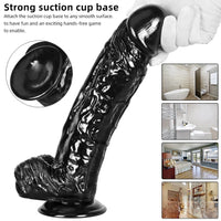 12.6in 9.84in American European Big Black Thick Dildo For Adult
