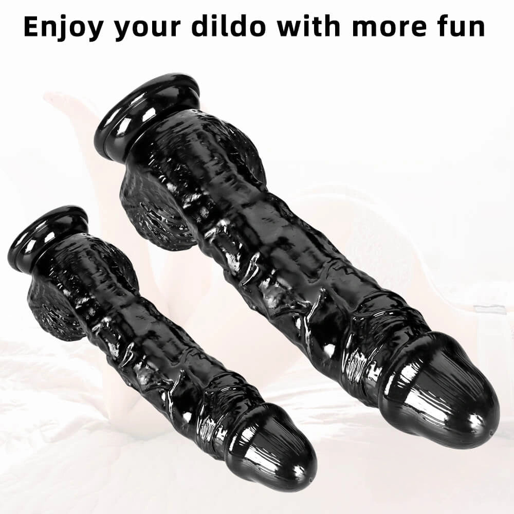 12.6in 9.84in American European Big Black Thick Dildo For Adult