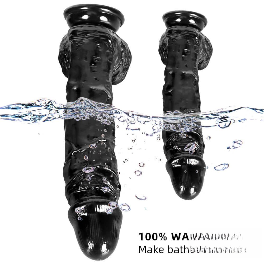 12.6in 9.84in American European Big Black Thick Dildo For Adult