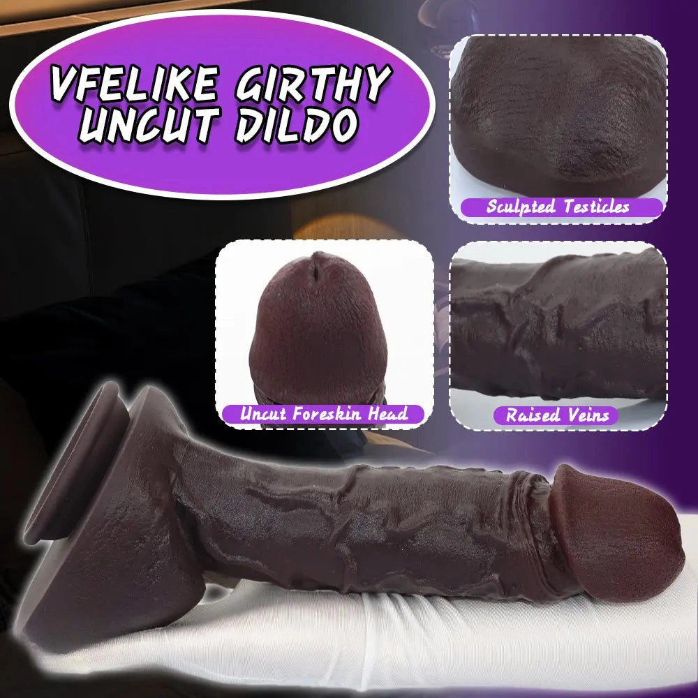 12.6in Big Glans Silicone Soft Huge Thick Dildo For Female G-Spot Vagina