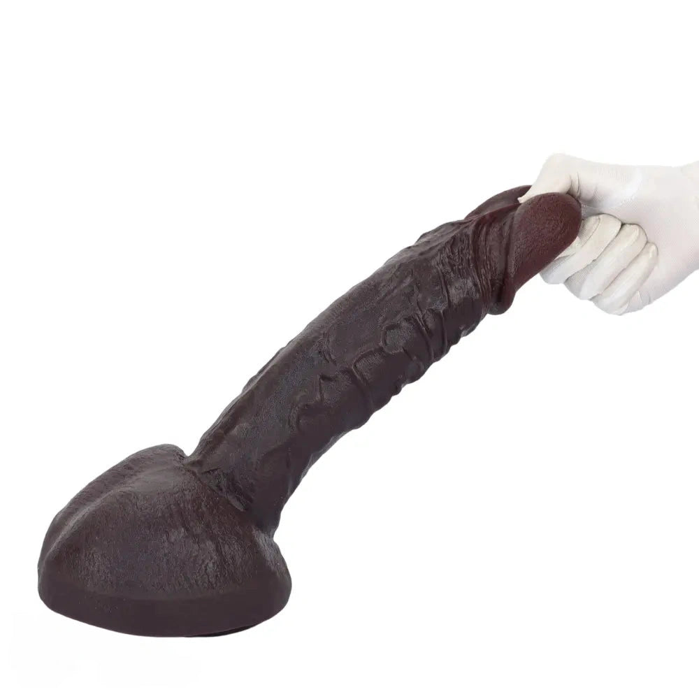 12.6in Big Glans Silicone Soft Huge Thick Dildo For Female G-Spot Vagina