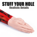 12.6in Double Fisting Realistic Hand Design Soft Liquid Silicone Dildo