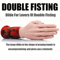 12.6in Double Fisting Realistic Hand Design Soft Liquid Silicone Dildo