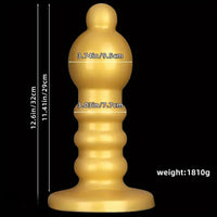 12.6in Huge Anal Beads Liquid Silicone Butt Plug Prostate Anal Dildo