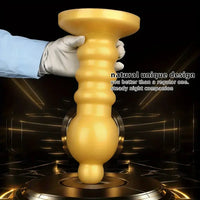 12.6in Huge Anal Beads Liquid Silicone Butt Plug Prostate Anal Dildo