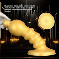 12.6in Huge Anal Beads Liquid Silicone Butt Plug Prostate Anal Dildo
