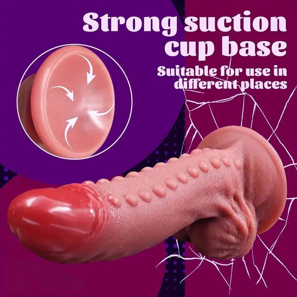 12.6in Lifelike Silicone Spiked Dong For Advanced Adult Play Huge Size Dildo