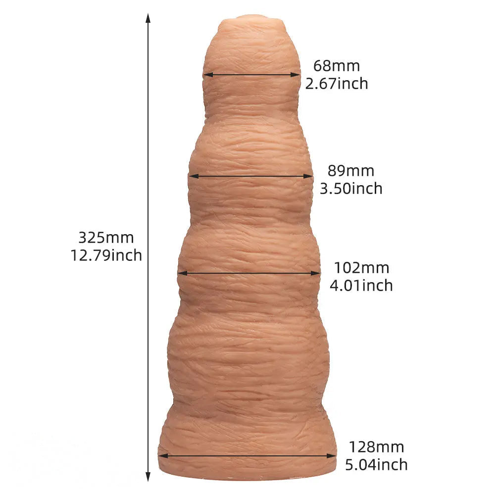 12.79in Huge Foreskin Anal G Spot Lifelike Thick PVC Uncut Dildo