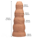 12.79in Huge Foreskin Anal G Spot Lifelike Thick PVC Uncut Dildo