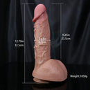 12.79in Realistic Lifelike Skin Feel Silicone Dildo For Enhanced G-Spot