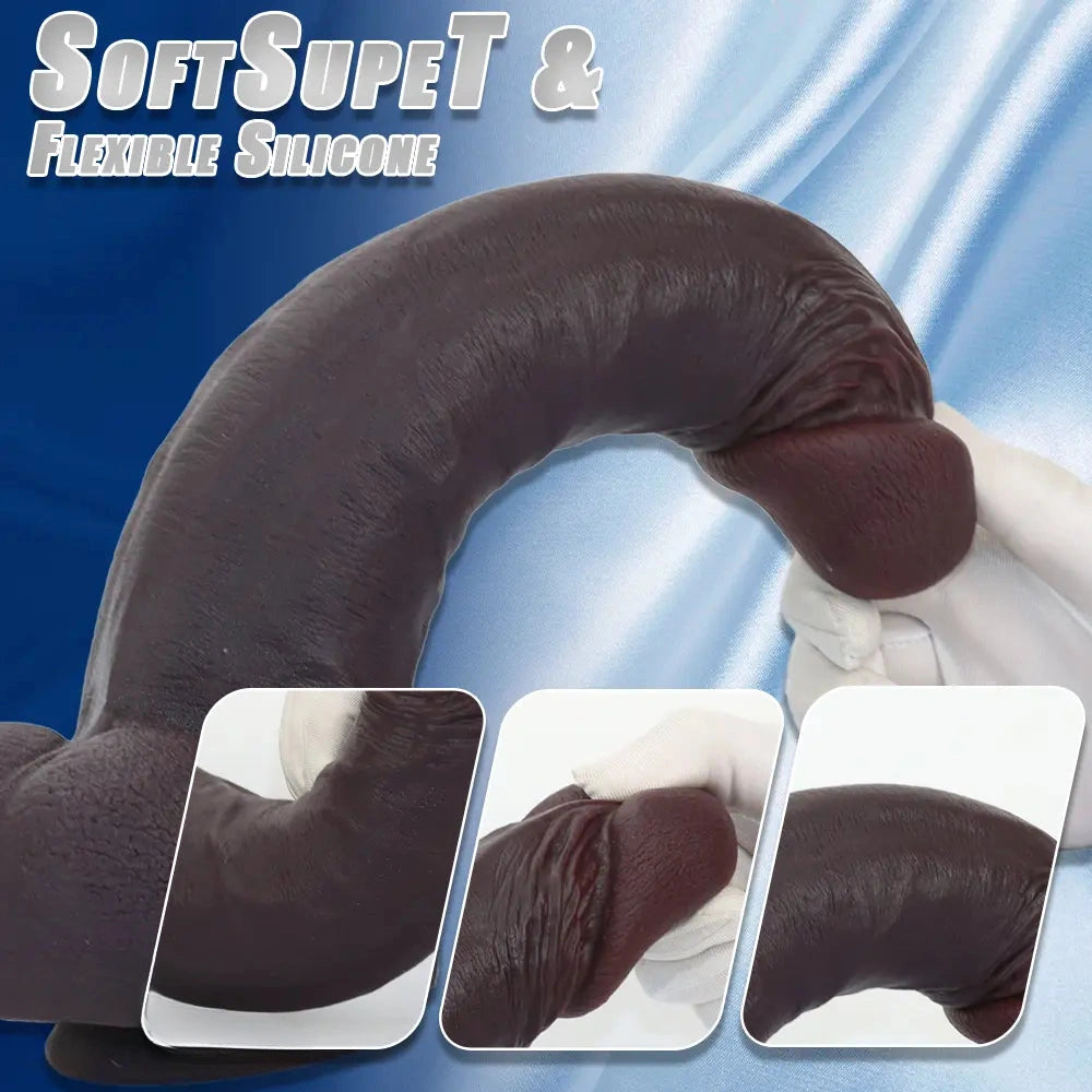 12.81in Huge Silicone Soft Cock Dildo Self-Pleasure Bar Adult Sensual Toy