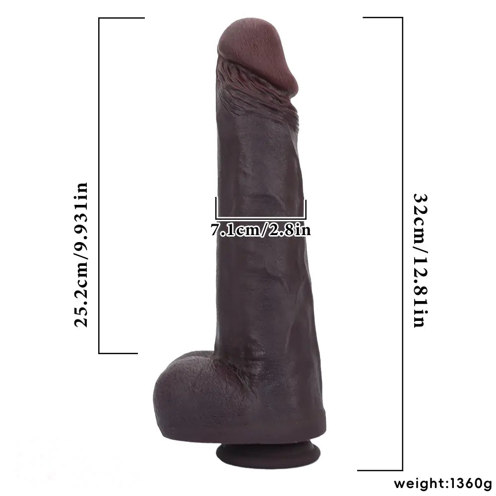 12.81in Huge Silicone Soft Cock Dildo Self-Pleasure Bar Adult Sensual Toy