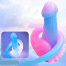 12.8in 15.35in Dinosaur Silicone Soft Big Glowing Dildo For Women Anal Sex