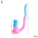 12.8in 15.35in Dinosaur Silicone Soft Big Glowing Dildo For Women Anal Sex