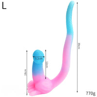 12.8in 15.35in Dinosaur Silicone Soft Big Glowing Dildo For Women Anal Sex