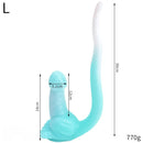 12.8in 15.35in Dinosaur Silicone Soft Big Glowing Dildo For Women Anal Sex