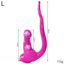 12.8in 15.35in Dinosaur Silicone Soft Big Glowing Dildo For Women Anal Sex