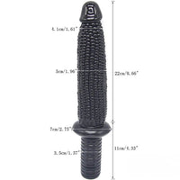 12.99in Big Black Corn Sword Dildo For Women Men With Handle