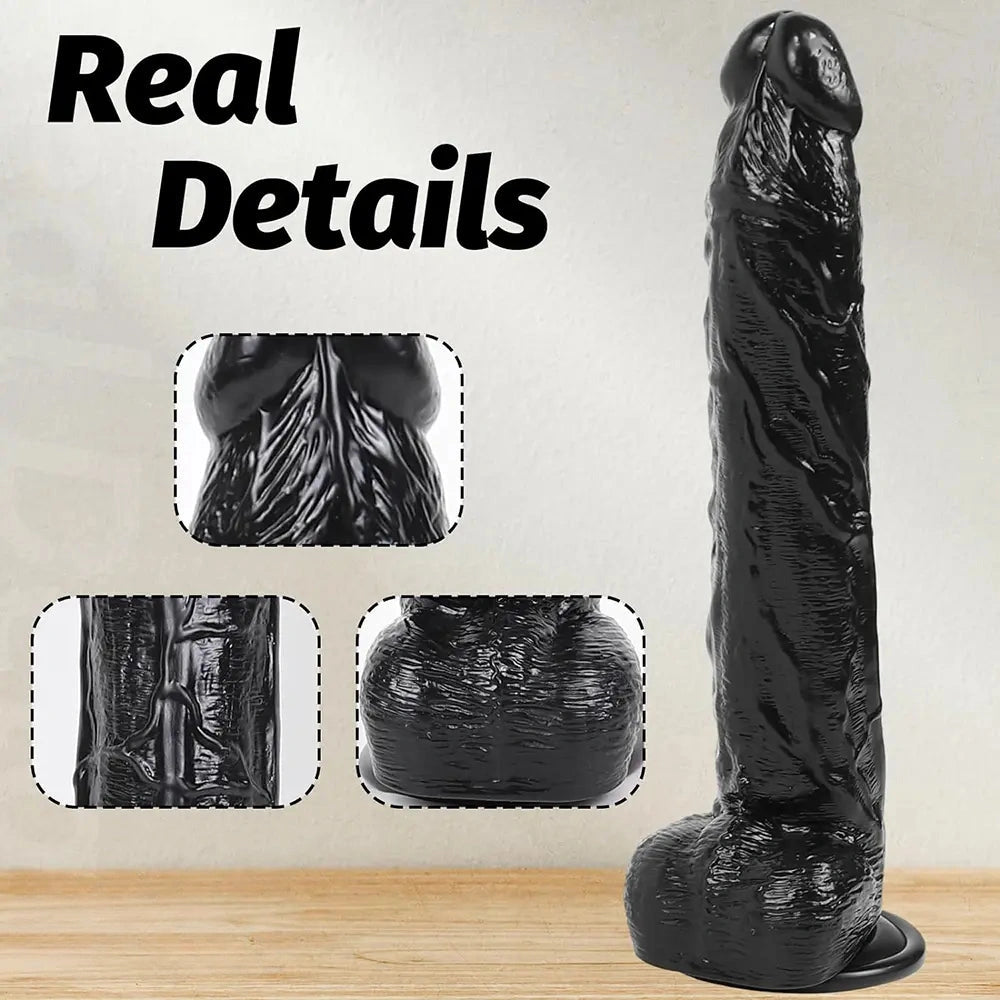 12.99in Huge Thick Lifelike Dildo Erotic Big Penis For Women Masturbation