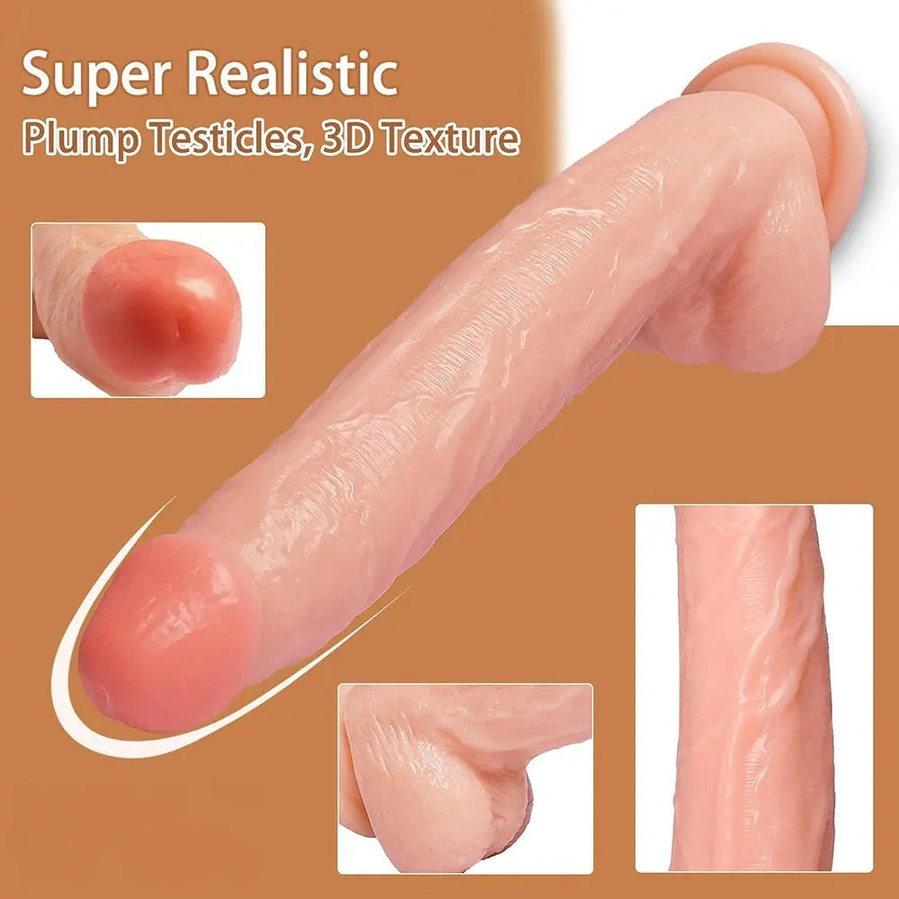 12.99in Huge Thick Lifelike Dildo Erotic Big Penis For Women Masturbation