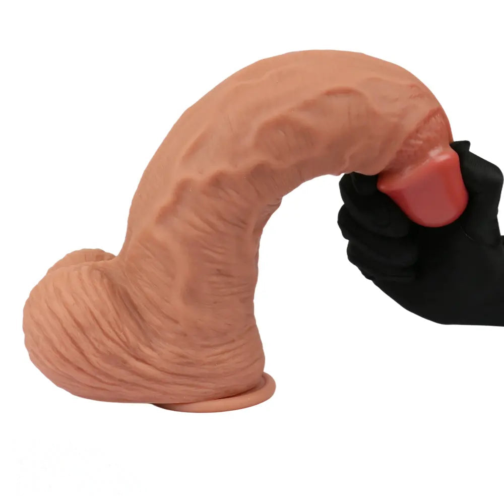 12.99in Huge Thick Lifelike Silicone Dildo Used to Stimulate Vaginal Anal Play