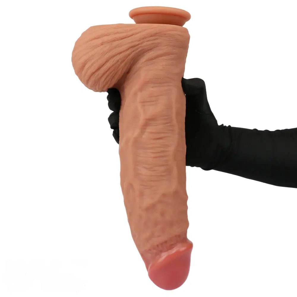 12.99in Huge Thick Lifelike Silicone Dildo Used to Stimulate Vaginal Anal Play