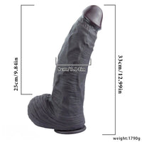 12.99in Huge Thick Lifelike Silicone Dildo Used to Stimulate Vaginal Anal Play