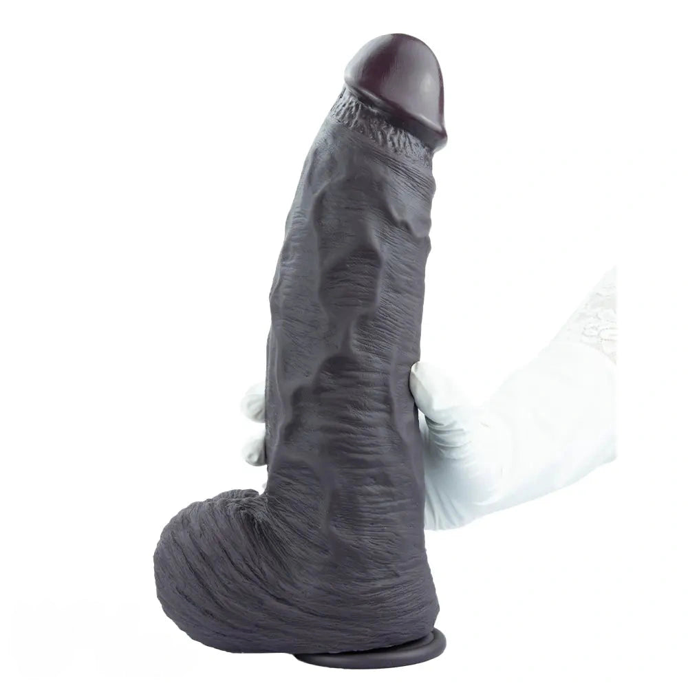 12.99in Huge Thick Lifelike Silicone Dildo Used to Stimulate Vaginal Anal Play