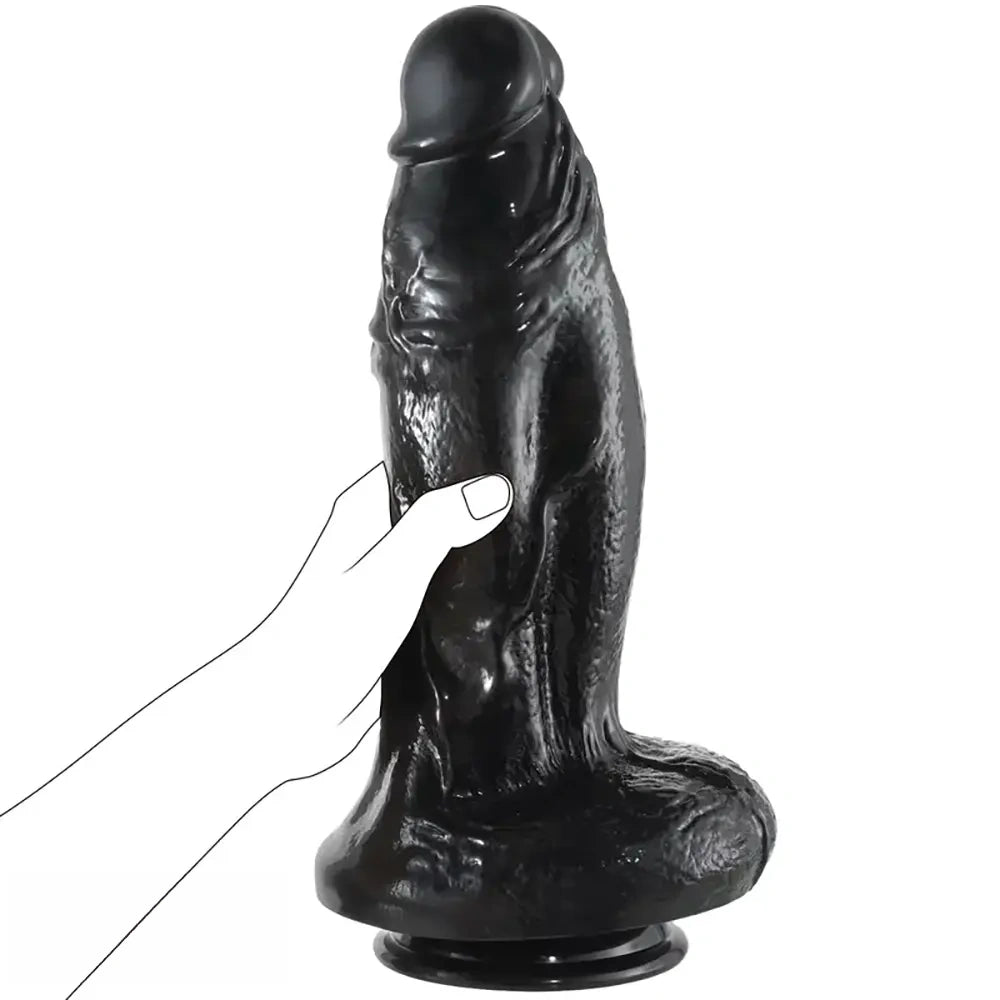 12.99in Thick Soft Huge Suction Cup Dildo For Women Men Hands-Free