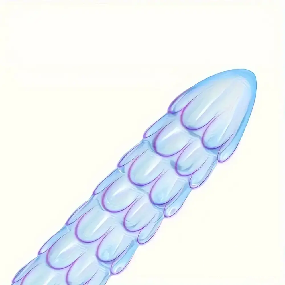 12.9in Big Spiked Long Skinny Dildo For Anus Stimulation With Sucker