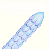 12.9in Big Spiked Long Skinny Dildo For Anus Stimulation With Sucker