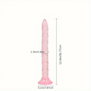 12.9in Big Spiked Long Skinny Dildo For Anus Stimulation With Sucker