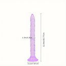 12.9in Big Spiked Long Skinny Dildo For Anus Stimulation With Sucker