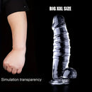 12.9in Realistic Spiral Big Women Dildo For Hands-Free G Spot Play