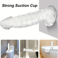 12.9in Realistic Spiral Big Women Dildo For Hands-Free G Spot Play