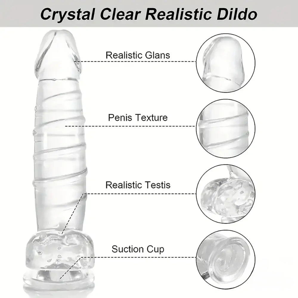 12.9in Realistic Spiral Big Women Dildo For Hands-Free G Spot Play