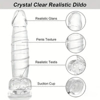 12.9in Realistic Spiral Big Women Dildo For Hands-Free G Spot Play