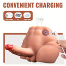 9.57Lb Realistic Male Torso Sex Doll with Thrusting Dildo