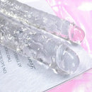 12in 13.58in 14.57in 17.13in Double-Ended Long Realistic Flexible Clear Dildo
