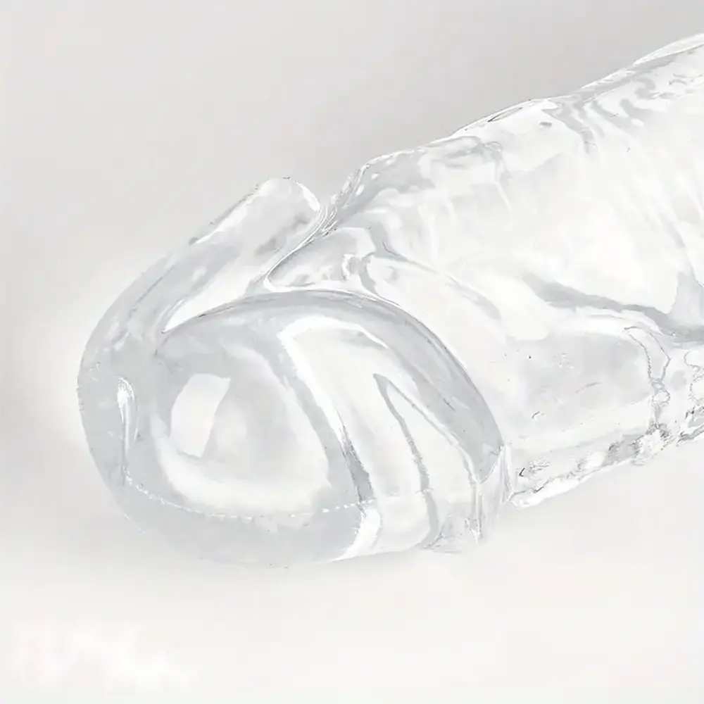 12in 13.58in 14.57in 17.13in Double-Ended Long Realistic Flexible Clear Dildo