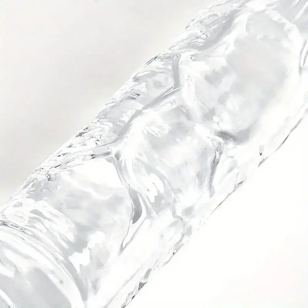 12in 13.58in 14.57in 17.13in Double-Ended Long Realistic Flexible Clear Dildo