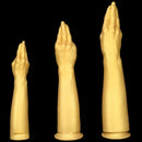 12in 14.17in 16.73in Gold Silicone Fisting Arm Ashes Grade Anal Plug Dildo