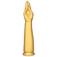 12in 14.17in 16.73in Gold Silicone Fisting Arm Ashes Grade Anal Plug Dildo