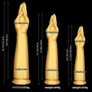 12in 14.17in 16.73in Gold Silicone Fisting Arm Ashes Grade Anal Plug Dildo