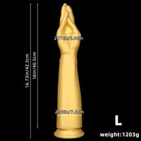 12in 14.17in 16.73in Gold Silicone Fisting Arm Ashes Grade Anal Plug Dildo