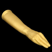 12in 14.17in 16.73in Gold Silicone Fisting Arm Ashes Grade Anal Plug Dildo