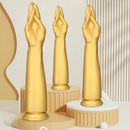 12in 14.17in 16.73in Gold Silicone Fisting Arm Ashes Grade Anal Plug Dildo