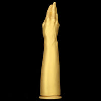 12in 14.17in 16.73in Gold Silicone Fisting Arm Ashes Grade Anal Plug Dildo