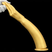 12in 14.17in 16.73in Gold Silicone Fisting Arm Ashes Grade Anal Plug Dildo