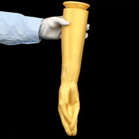 12in 14.17in 16.73in Gold Silicone Fisting Arm Ashes Grade Anal Plug Dildo
